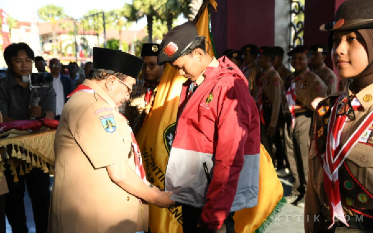 Thumbnail Berita - 39 Pramuka Sumenep Dilepas ke Jamnas XII 2026, Wabup Titip Jaga Nama Baik Daerah