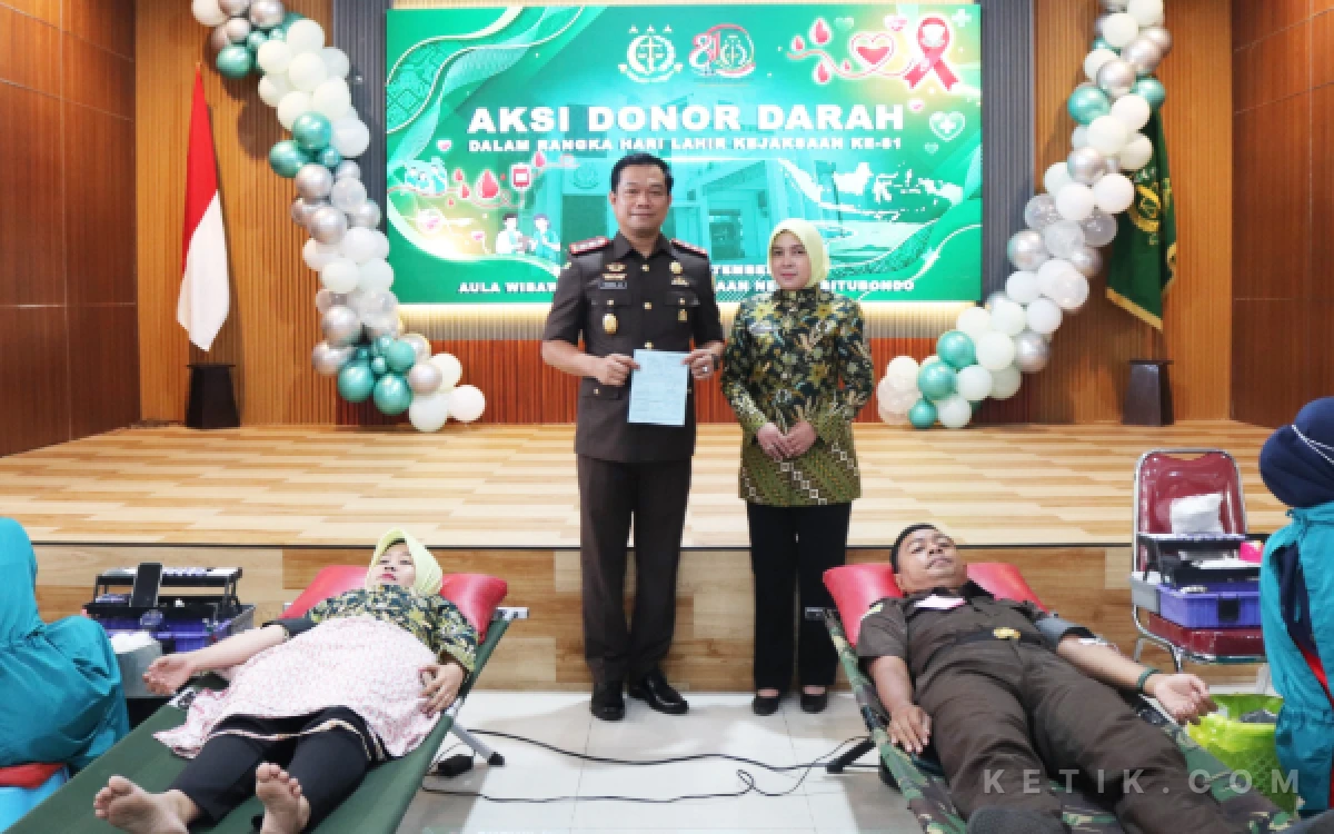Thumbnail Berita - Peringati HUT Ke-81, Kejaksaan Negeri Situbondo Gelar Donor Darah
