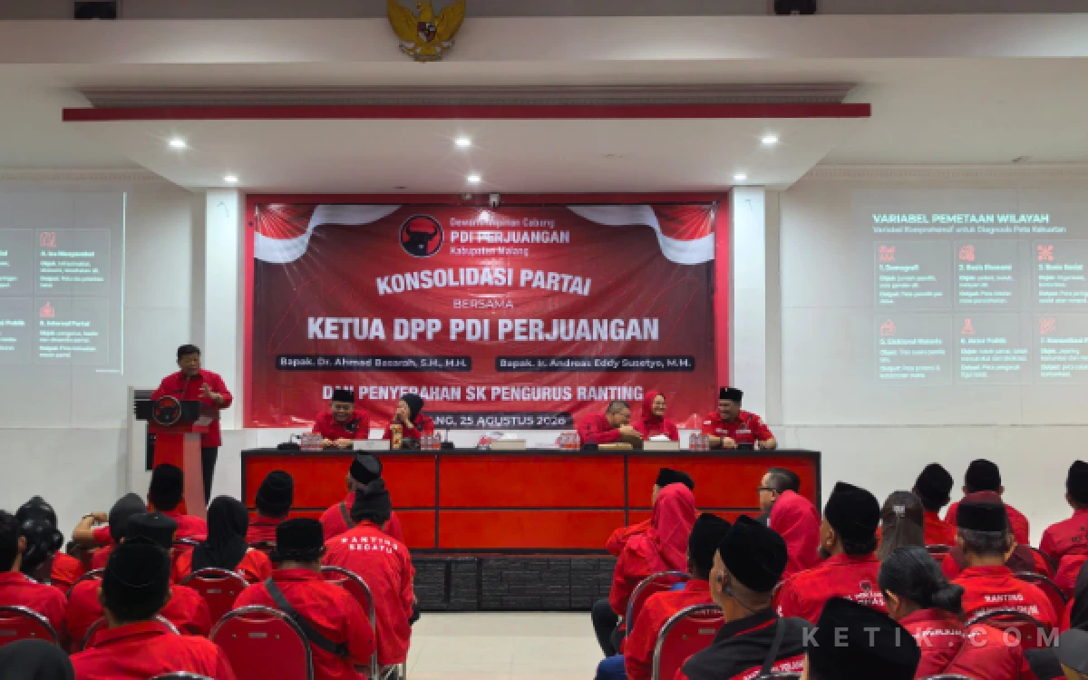 Thumbnail Berita - PDI Perjuangan Kabupaten Malang Pasang Target Besar, 390 Ranting Dikerahkan untuk Menangkan Pemilu 2029