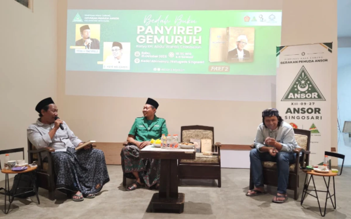 Thumbnail Berita - Ansor Singosari di Kabupaten Malang Bedah Buku Panyirep Gemuruh, Ajak Kader Lebih Produktif