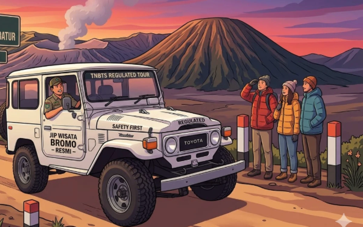 Thumbnail Berita - Jip Wisata Bromo Celaka, TNBTS Evaluasi Keselamatan Transportasi