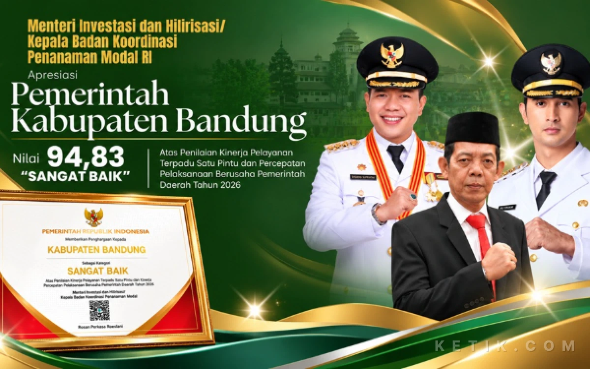 Thumbnail Berita - Nilai Kinerja PTSP Kabupaten Bandung Tahun 2026 Naik 18,35 Poin
